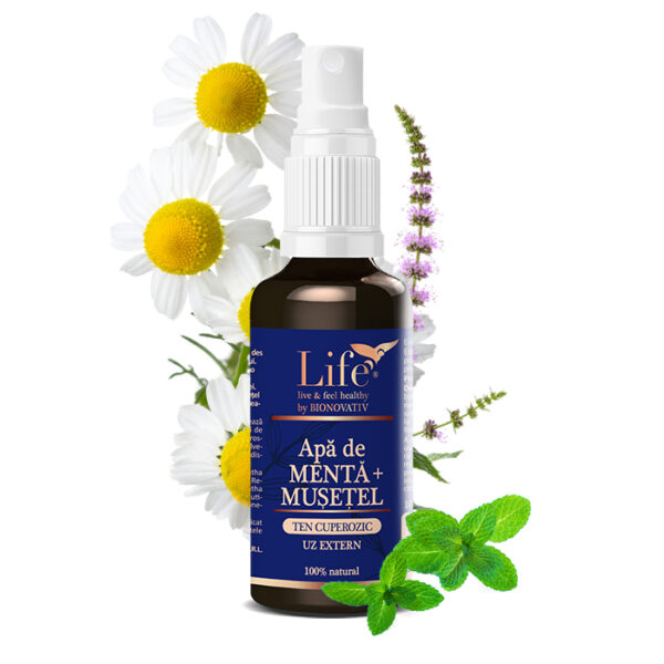 Apă de mentă și mușețel – 100 ml