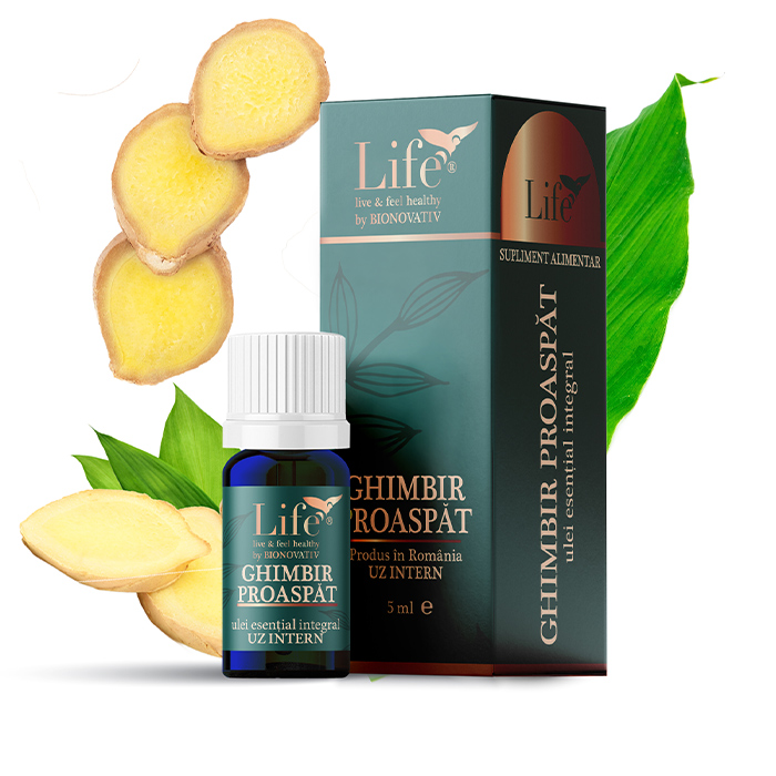 Ghimbir proapsăt - ulei esențial LIFE - integral, 100% natural