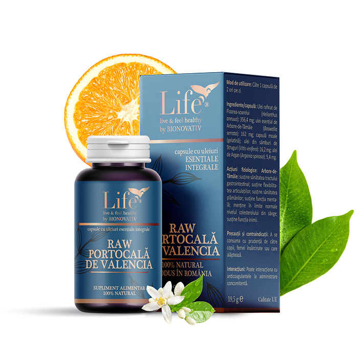 RAW PORTOCALĂ DE VALENCIA - 30 capsule